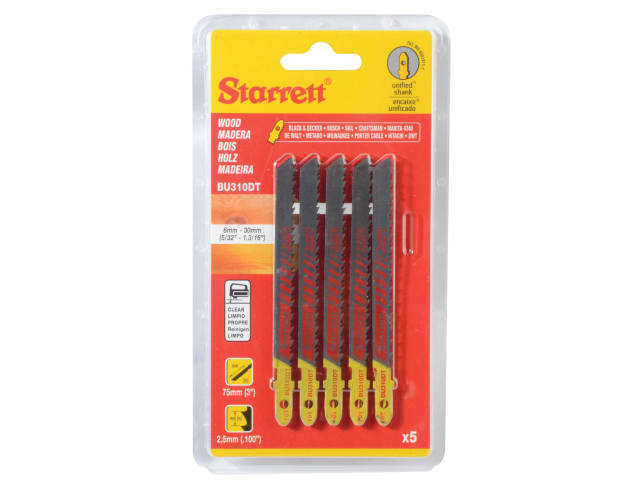 STRBU310DT5 BU310DT-5 Wood Cutting Jigsaw Blades Pack of 5