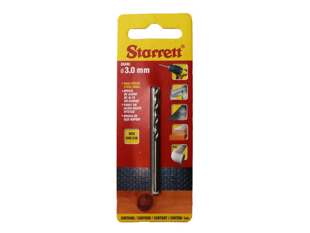 STRKBAR030 HSS Split Point Drill Bit 3.0 x 61mm
