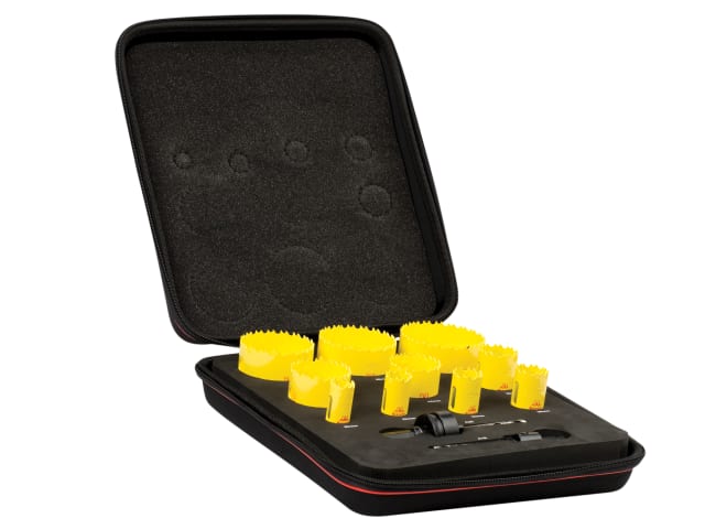 STRKDC10021 KDC10021 Deep Cut Bi-Metal Deluxe Electrician's Holesaw Kit, 12 Piece