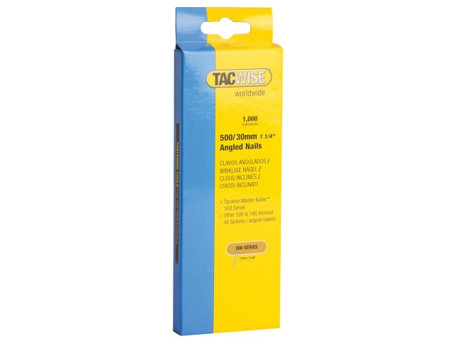 TAC0481 500 18 Gauge 30mm Angled Nails (Pack 1000)