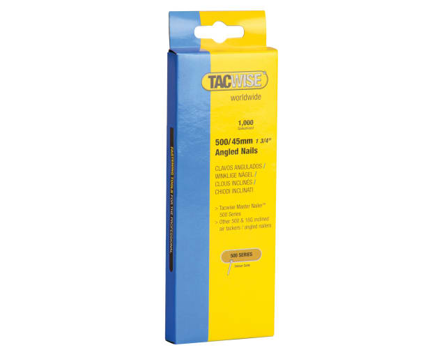 TAC0484 500 18 Gauge 45mm Angled Nails (Pack 1000)