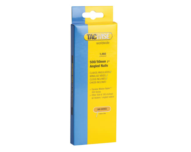 TAC0485 500 18 Gauge 50mm Angled Nails (Pack 1000)