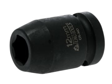 TEN920512N Impact Socket Hexagon 6-Point 1/2in Drive 12mm