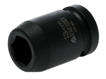 TEN920513N Impact Socket Hexagon 6-Point 1/2in Drive 13mm
