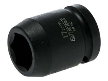 TEN920517N Impact Socket Hexagon 6-Point 1/2in Drive 17mm