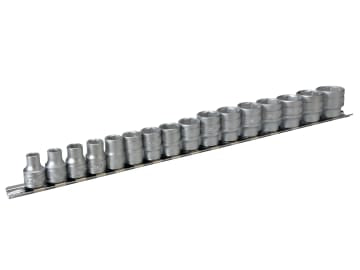 TENM3816 M3816 Socket Clip Rail Set of 16 Metric 3/8in Drive