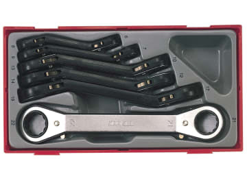 TENTTRORS TTRORS Metric Ratchet Ring Spanner Set, 6 Piece