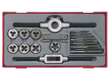 TENTTTD17 TTTD17 Rethreading Tap & Die Set, 17 Piece