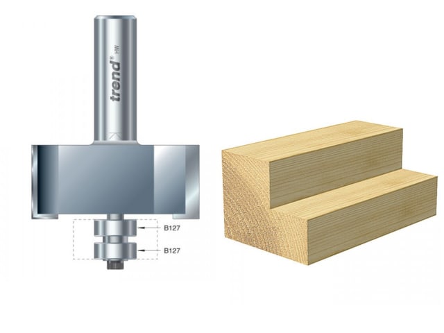 TRE4639012TC 46/390 x 1/2 TCT Bearing Guided Rebater 22.5mm x 50.8mm