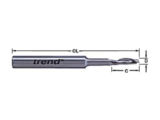 TRE50198HSE 50/19 x 8mm HSSE Steel Helical Plunge Bit 5mm