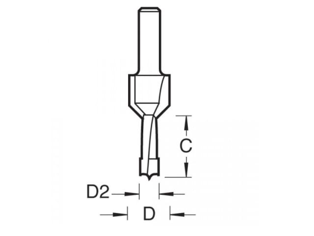 TRE621014TC 62/10 x 1/4 TCT Drill / Countersink / Counterbore