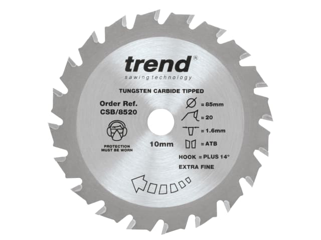 TRECSB8520 CraftPro Mini Saw Blade 85 x 10mm x 20T