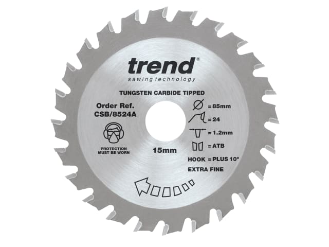 TRECSB8524A CraftPro Mini Saw Blade 85 x 15mm x 24T