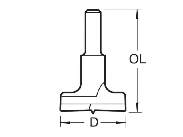 TRET420358TC T420/35 x 8mm TCT Hinge Sinking 35mm Diameter