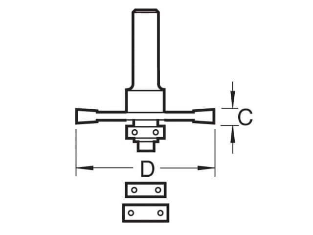 TRETR3514TC TR35 x 1/4 TCT Biscuit Jointer Set 4.0 x 37.2mm