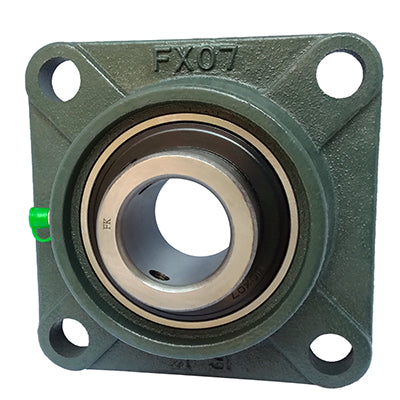 UCFX16 (MSF80) - 80mm Bore 4 Bolt Square Flanged Cast Iron Self Lube Housed Bearing & Insert