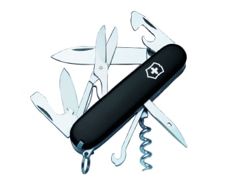 VICCLIMBLKB Climber Swiss Army Knife Black Blister Pack