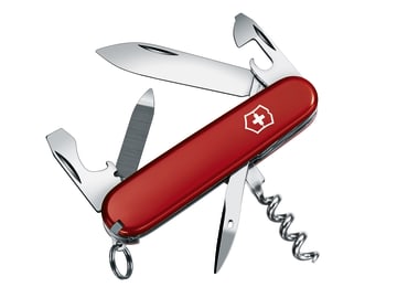 VICSPORB Sportsman Swiss Army Knife Red Blister Pack