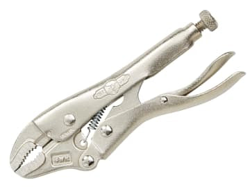 VIS4WRC 4WRC Curved Jaw Locking Pliers with Wire Cutter 100mm (4in)