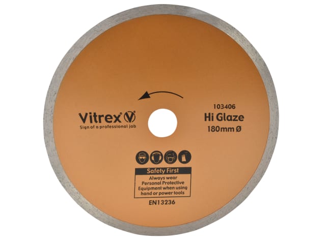 VIT103406 Hi Glaze Diamond Blade 180mm