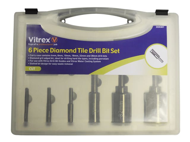 VITDDK001 DDK001 Porcelain Drill Kit, 6 Piece