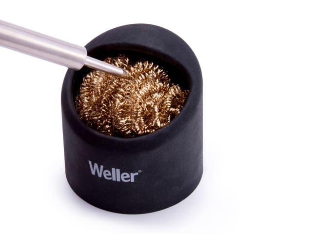 WELACCBSH Brass Wire Sponge Cleaner with Holder