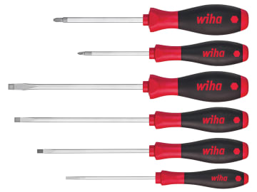 WHA07153 SoftFinish® SL/PZ Screwdriver Set, 6 Piece