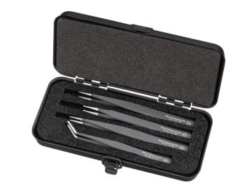 WHA32349 Professional ESD SMD Tweezer Set, 4 Piece
