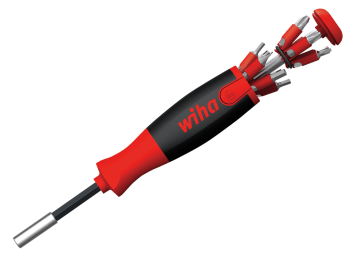 WHA38606 LiftUp 25 Magnetic Screwdriver with Bit Magazine (SL, PH, PZ, TX, Hex)
