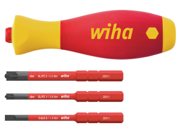 WHA43449 SoftFinish® electric slimVario Screwdriver Set, 4 Piece