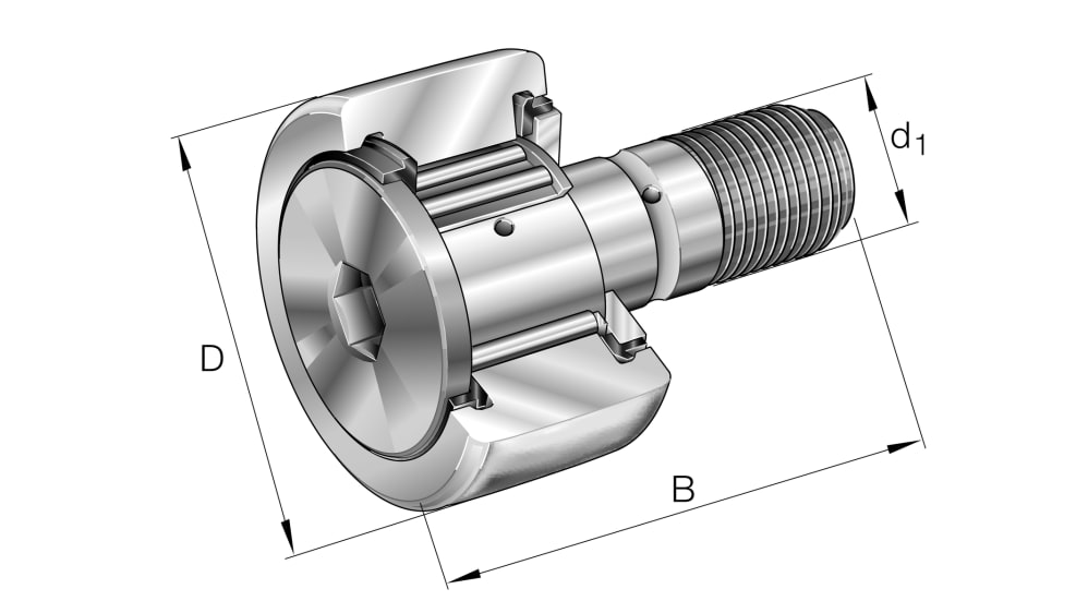 KR22-X-PP-A INA (Schaeffler) Stud Type Track Roller Bearing