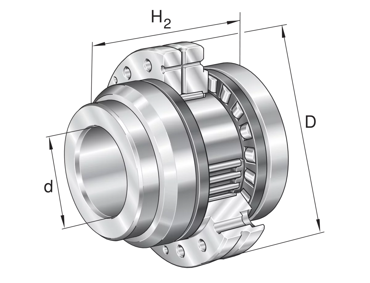 ZARN1747-TV-A INA (Schaeffler) 17x47x43mm Needle Roller/Axial Cylindrical Roller Bearing