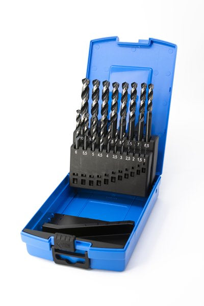 Presto 09502 1mm-10mm x 0.5 HSS DIN338 130 Degree Steam / Bright Hi-Nox Jobber Drill Set Packed in 1's