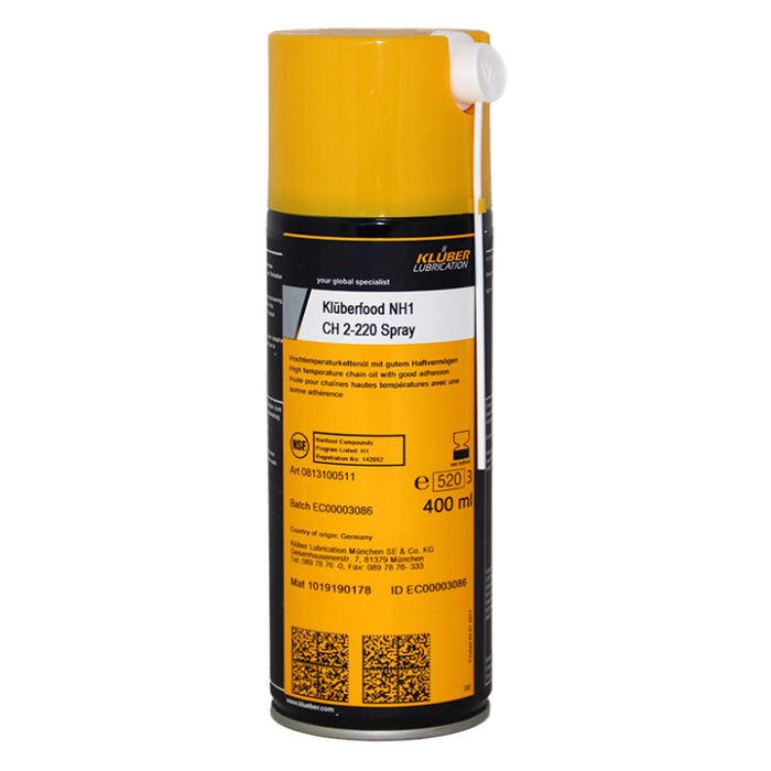 Kluber Lubrication - Kluberfood NH1 94-402 Cartouche Klubermatic Pro 500 Oil Lubricant (096097-0263)