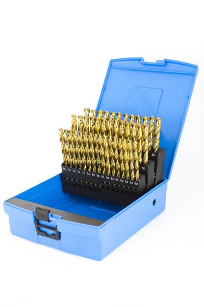 Presto 09565 6mm - 10mm x 0.1mm Increments (41 Drills) HSS DIN338 118 Degree Split Point TiN Elite Plus Jobber Drill Packed in 1's