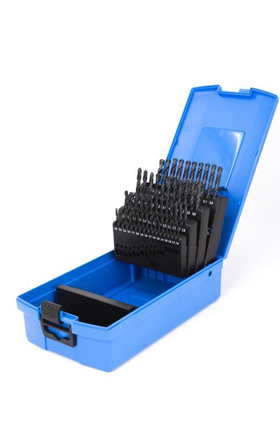 Presto 09500 1mm-5.9mm x 0.1 HSS DIN338 118 Degree Point Steam Temper Jobber Drill Set Packed in 1's