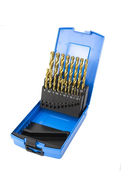 Presto 09565 1mm-10mm x 0.5 HSS DIN338 118 Degree Split Point TiN Elite Plus Jobber Drill Packed in 1's