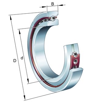 HS7018CTP4SUL-90x140x24mm-FAG-Super-Precision-Angular-Contact-Spindle-Bearing