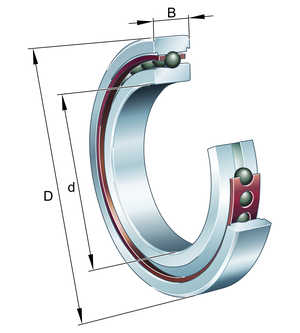 XC71924ETP4SUL-120x165x22mm-FAG-Super-Precision-Angular-Contact-Spindle-Bearing