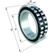 NN3012DKTVPSPXL-60x95x26mm-FAG-Super-Precision-Double-Row-Cylindrical-Roller-Spindle-Bearing