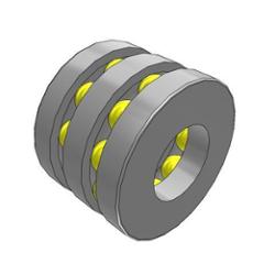 52412M 50x130x93mm SKF Thrust Ball Bearing Double Direction With Flat Seat