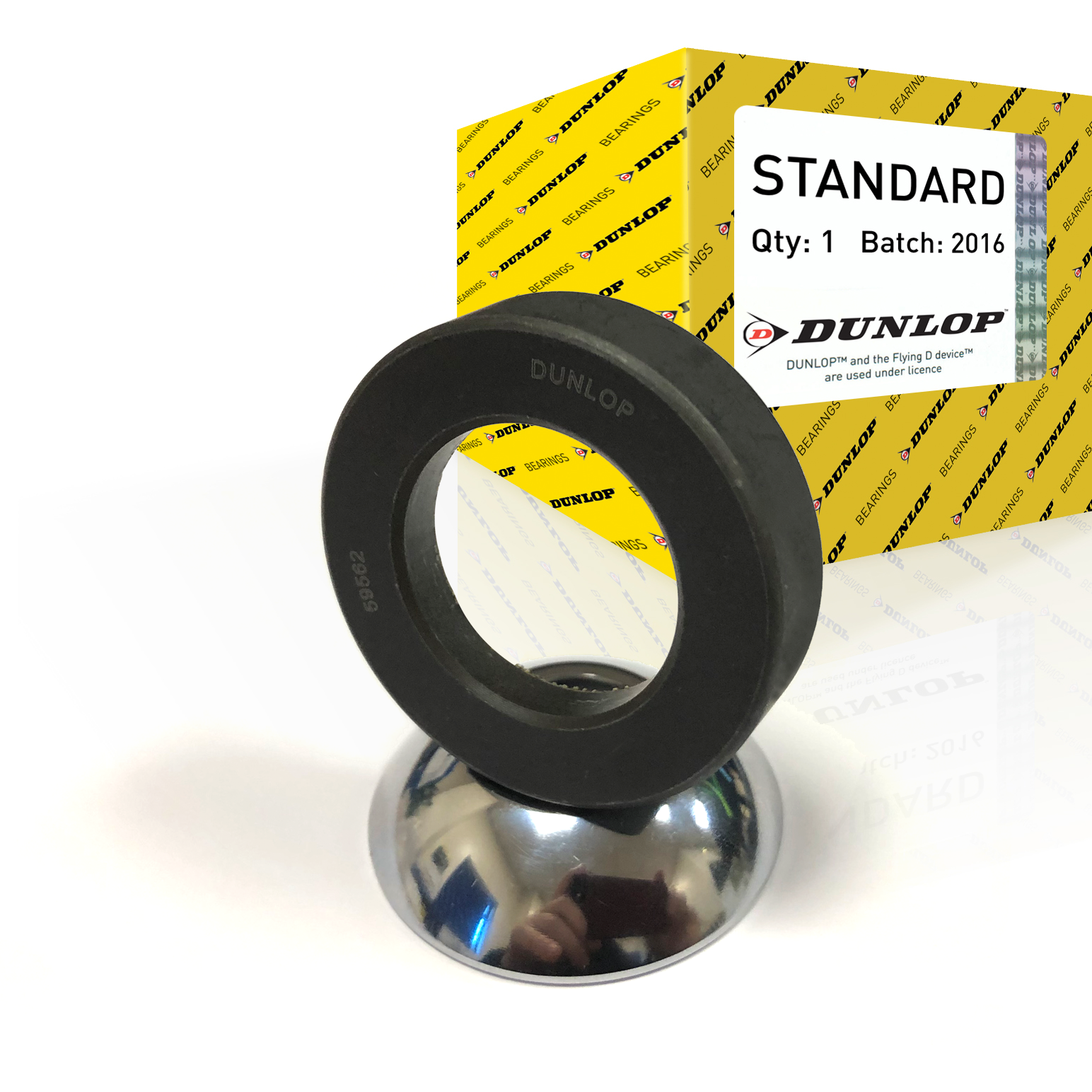 GE17AW 17mm Bore Dunlop Spherical Plain Bearing - Steel / PTFE