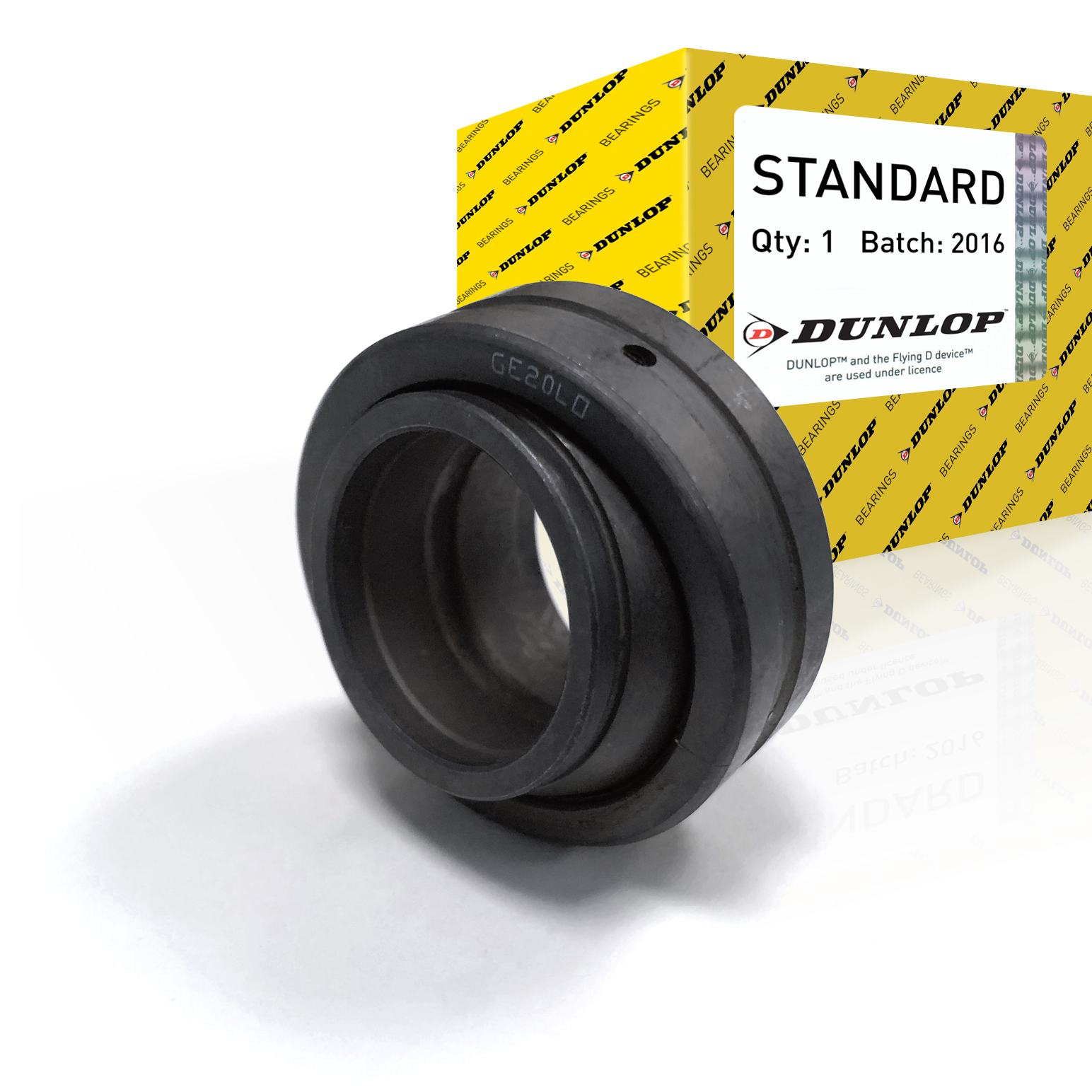 GE125LO 125mm Bore Dunlop Spherical Plain Bearing - Steel / Steel