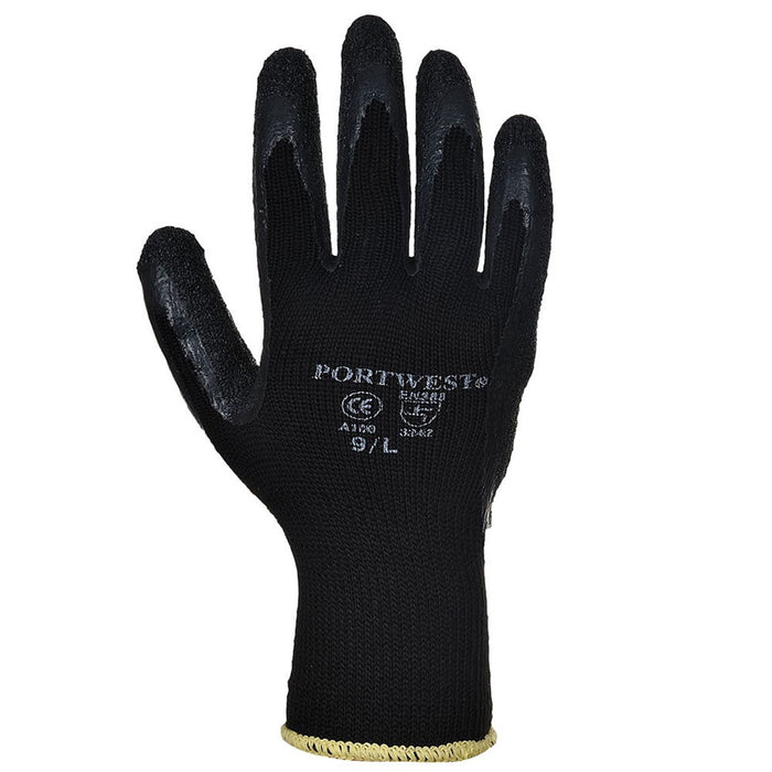 Latex Grip Glove Black A100BL (MULTI-PACK)