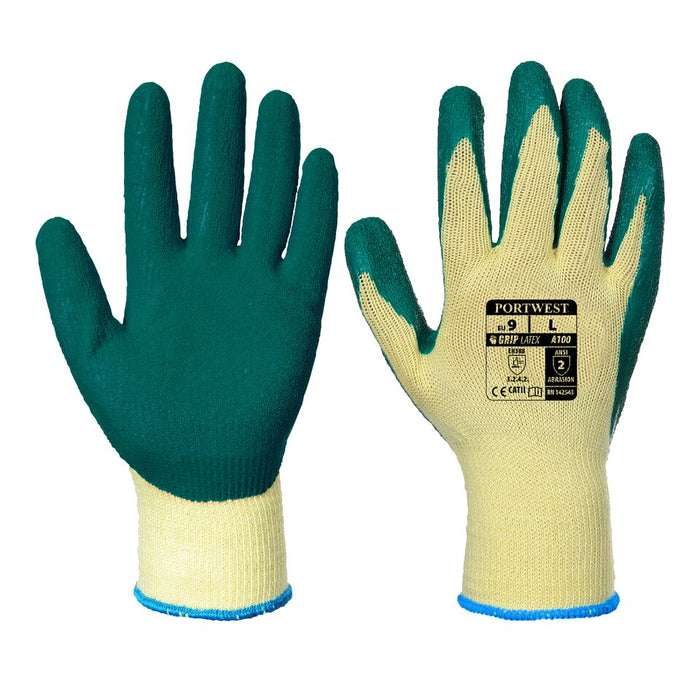 Latex Grip Glove Green A100G (MULTI-PACK)
