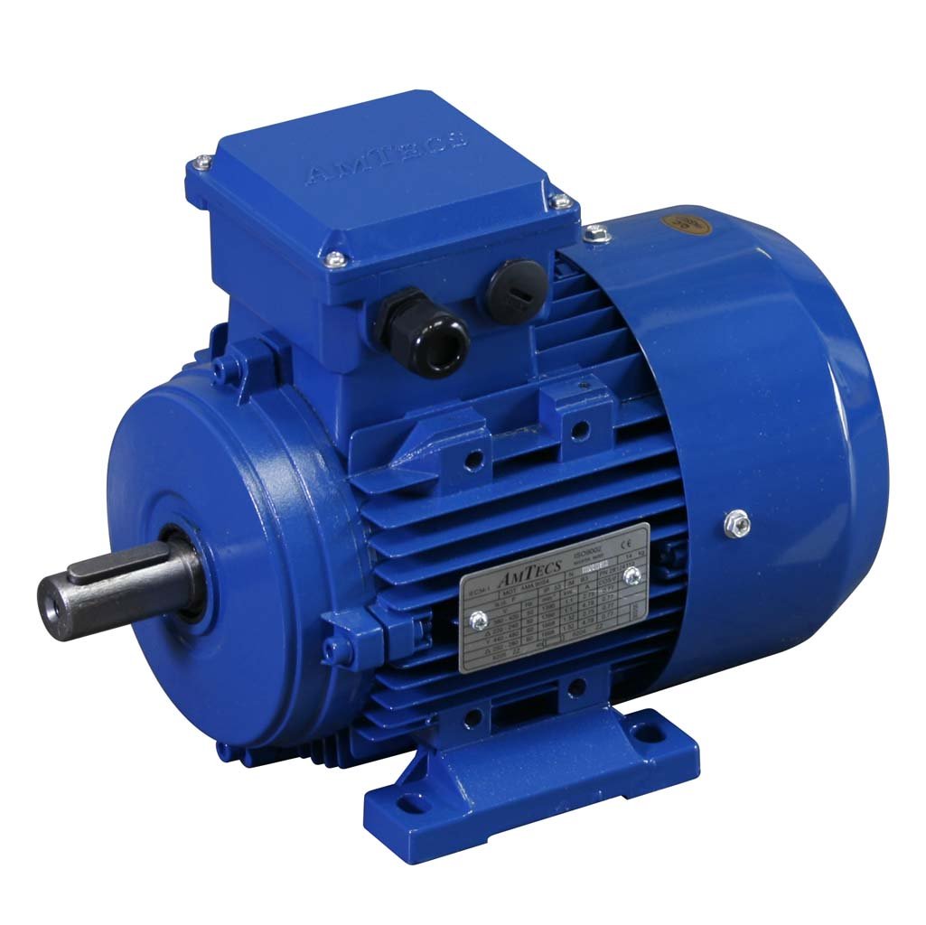 AMTEC Three Phase Electric Motor 3.0kW, 6 Pole, 230/400V, B3-Foot Mounted, 132 Frame, IE2, 3.063AMTAB3IE2