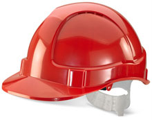 Economy Vented S Helmet Red BBEVSHRE