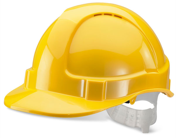 Economy Vented S Helmet Yellow BBEVSHY