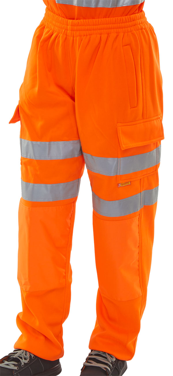 Hi-Vis Sweat Jogger Bottom Orange BSJBOR