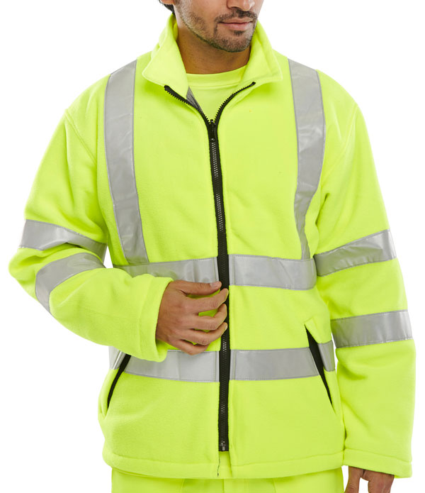 Carnoustie Fleece Jacket Hi-Vis Yellow CARFSY